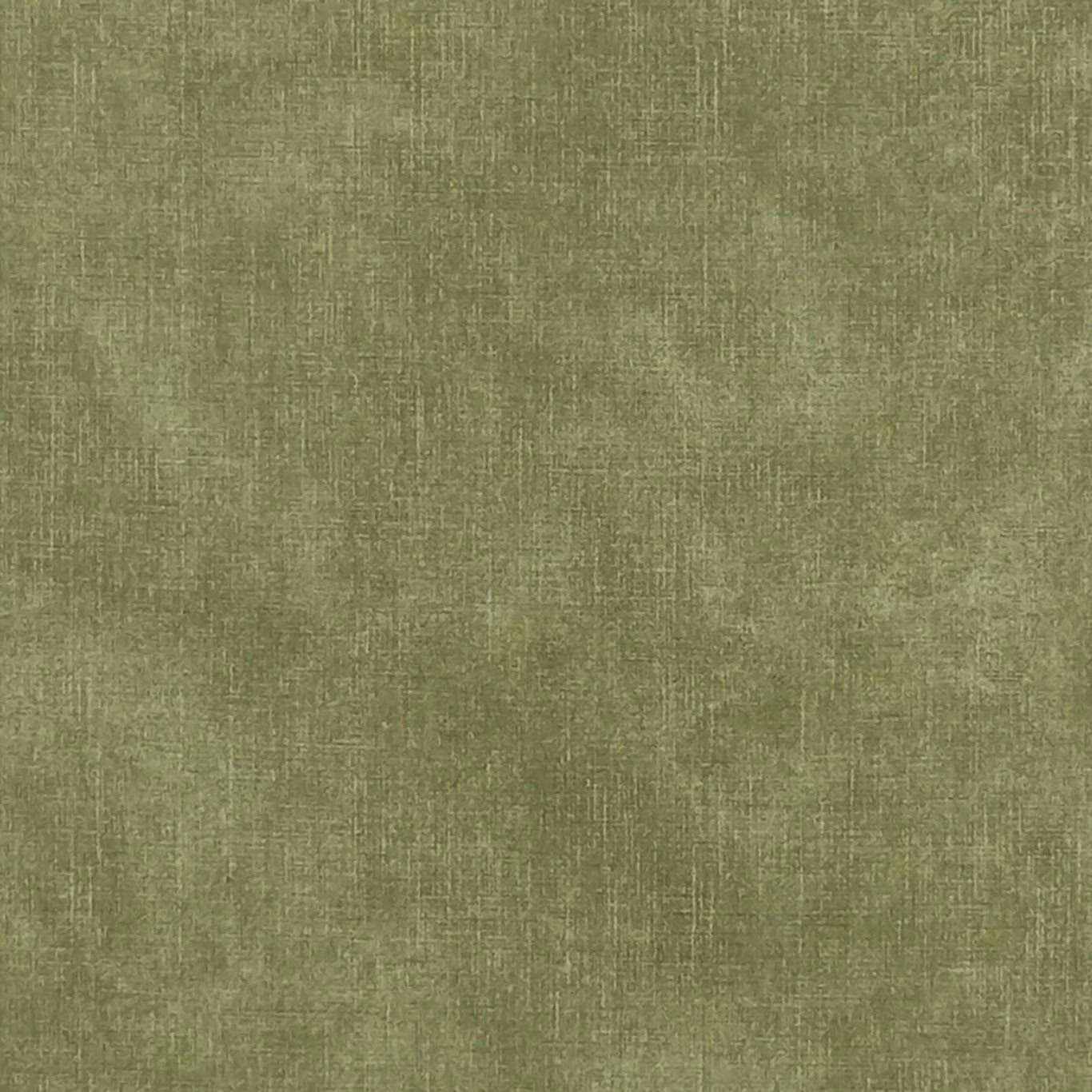 Close-up of muted olive-green Martello Bay fabric with a fine crosshatched weave