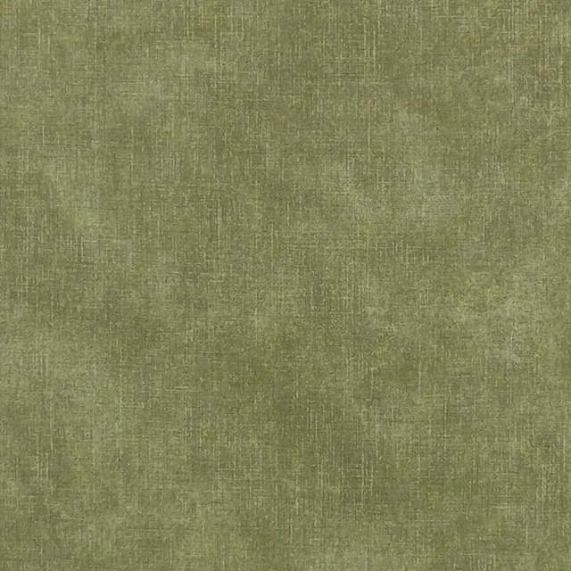 Close-up of muted olive-green Martello Bay fabric with a fine crosshatched weave