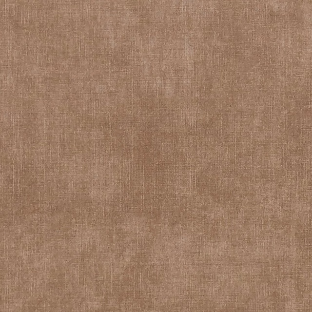 Warm latte-taupe plain weave with subtle vertical slubs and mottled texture