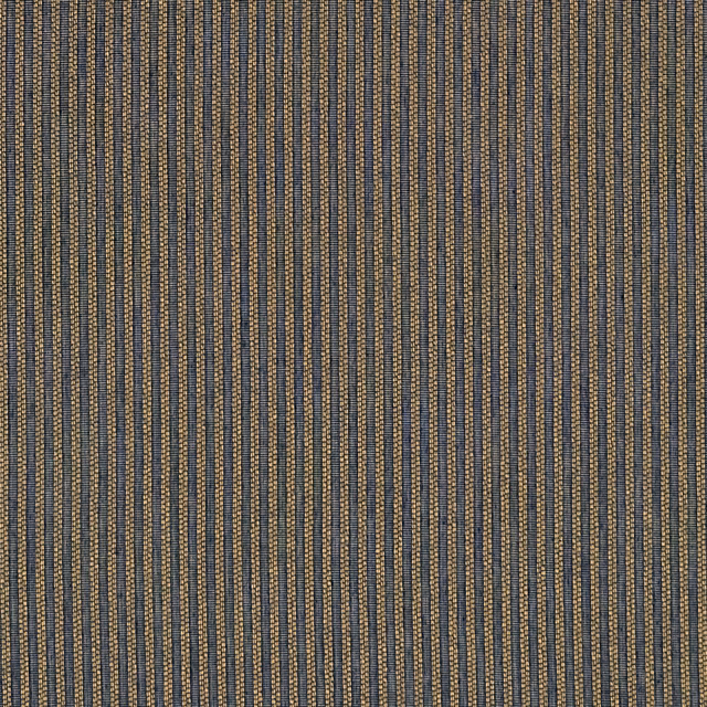 Close-up of midnight blue ribbed stripes with fine gold highlights