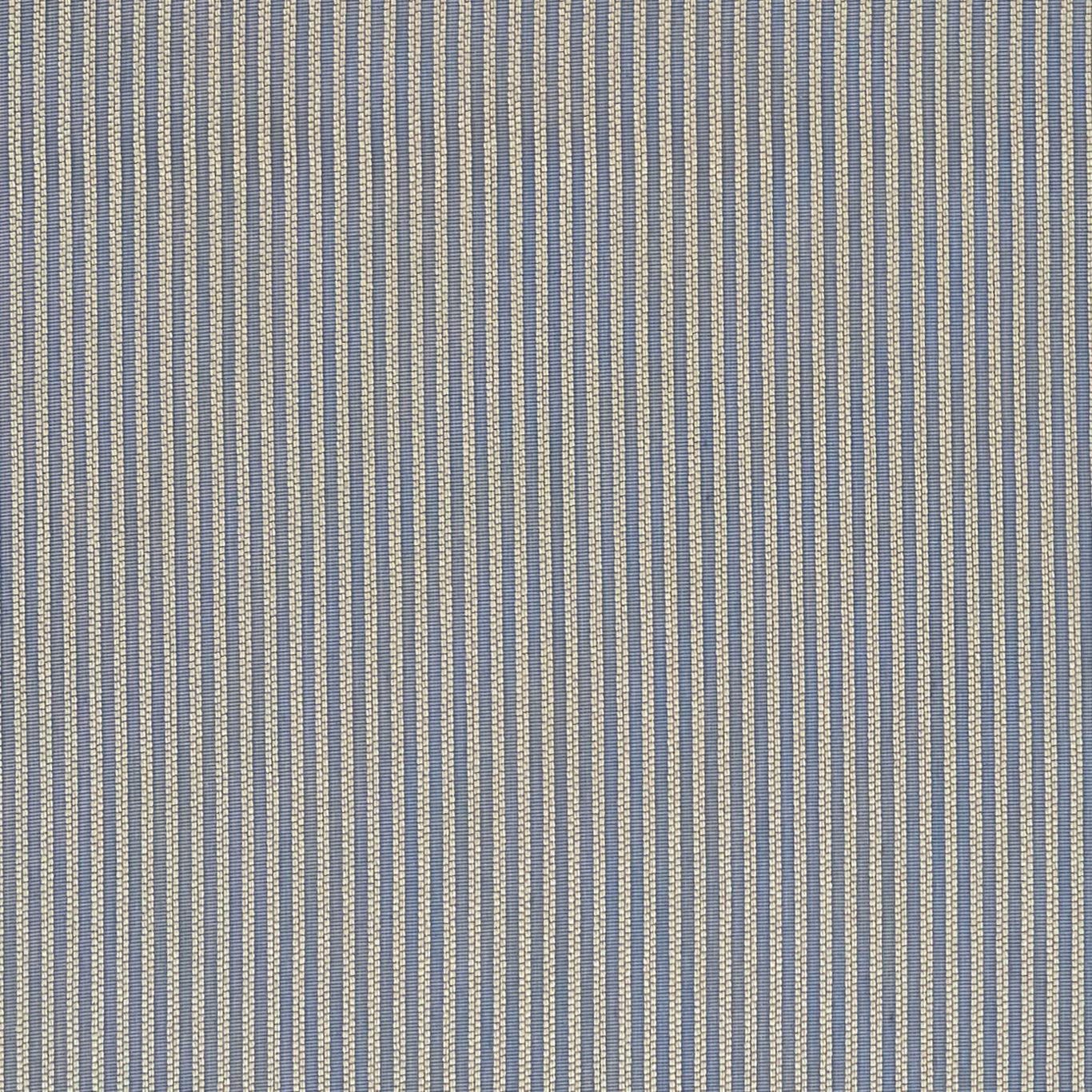 Close-up of cool teal and silver fine vertical stripe weave with subtle sheen