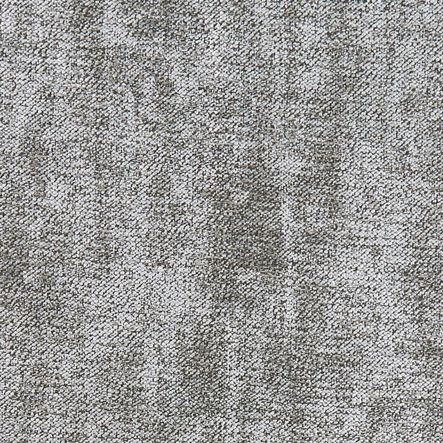 Close-up of cool pewter-grey woven texture with shadowed vertical abstract bands