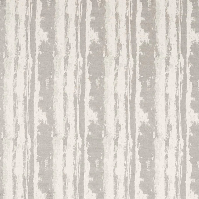 Cool slate-grey woven fabric with distressed ivory vertical striations and mottled texture