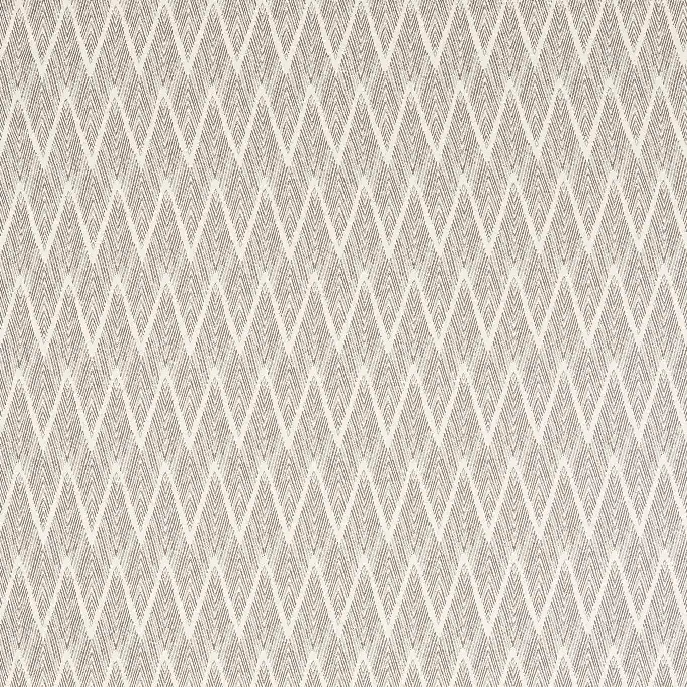 Cool slate-grey woven textile with pale angular diamonds and fine linear texture