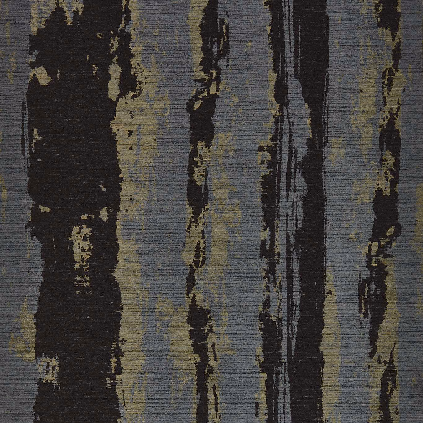 Charcoal slate vertical wallpaper with distressed black stripes and olive flecks