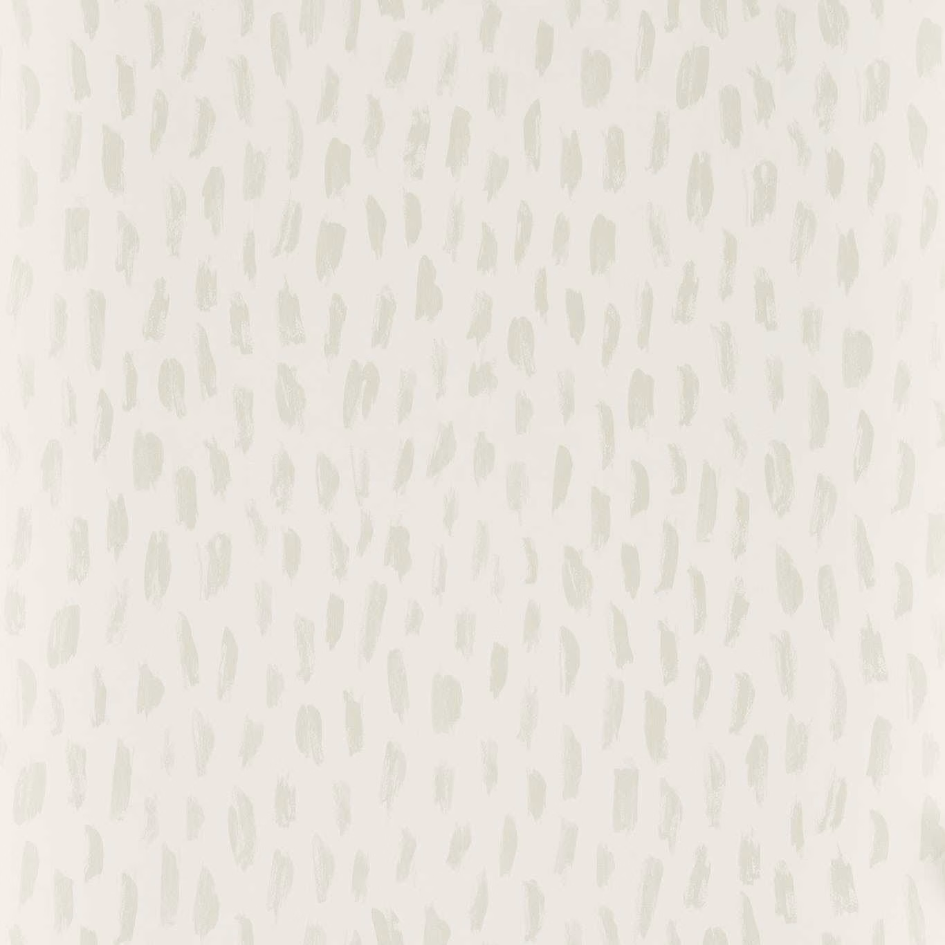 Ivory wallpaper with pale sage-grey vertical brush marks in a loose repeat