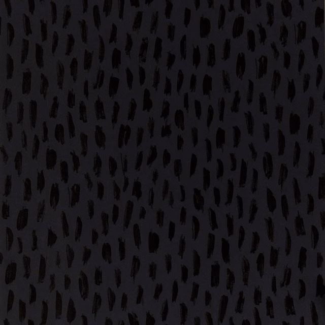 Charcoal-black wallpaper with scattered vertical black brush-mark motifs