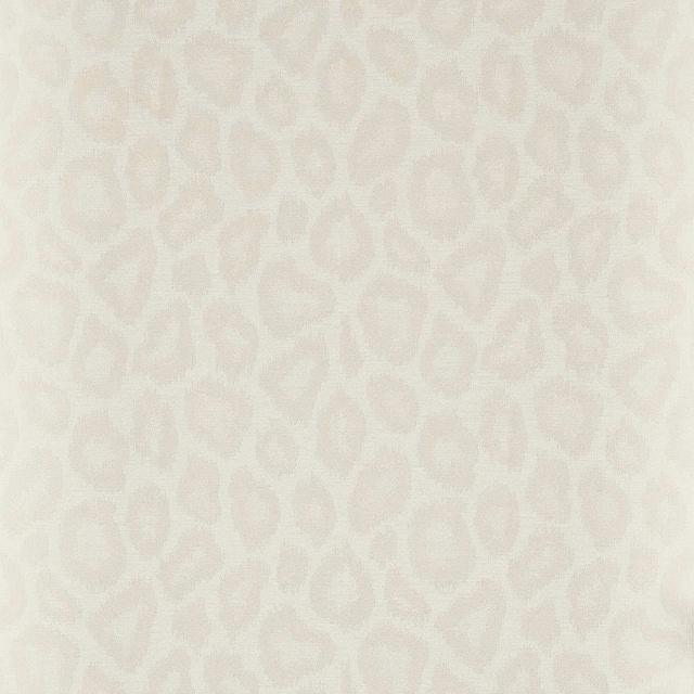 Soft ivory wallpaper with pale beige looping organic motifs and subtle surface texture