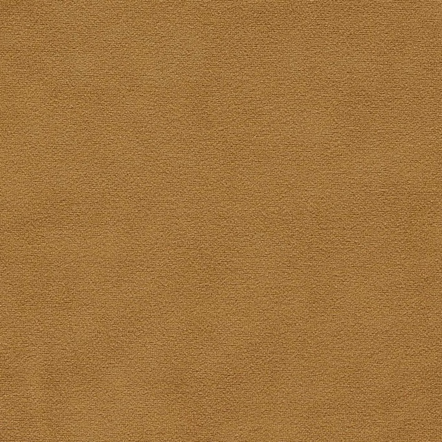 Warm ochre-gold woven fabric swatch with fine horizontal surface texture