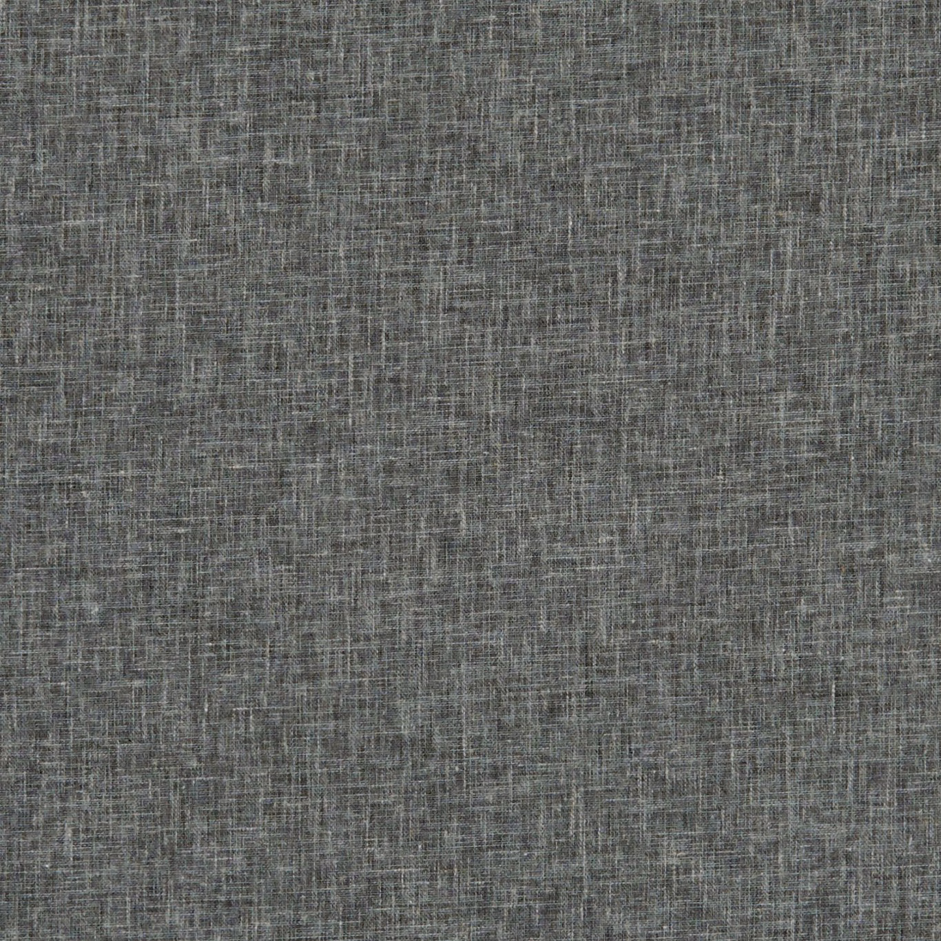 Cool charcoal-grey woven swatch with fine pale crosshatch texture