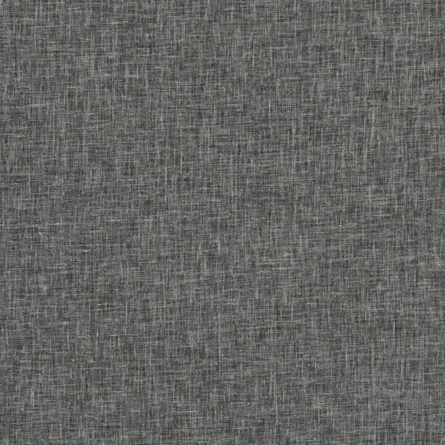 Cool charcoal-grey woven swatch with fine pale crosshatch texture