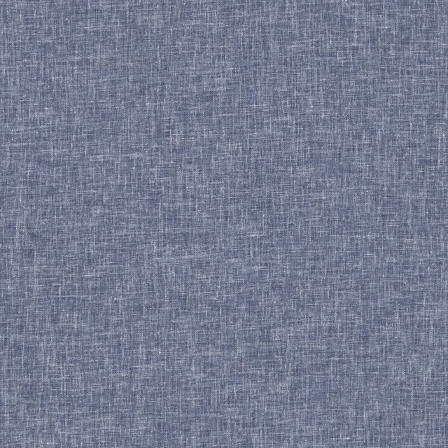 Muted denim-blue fabric with fine crosshatched slub texture and soft tonal variation