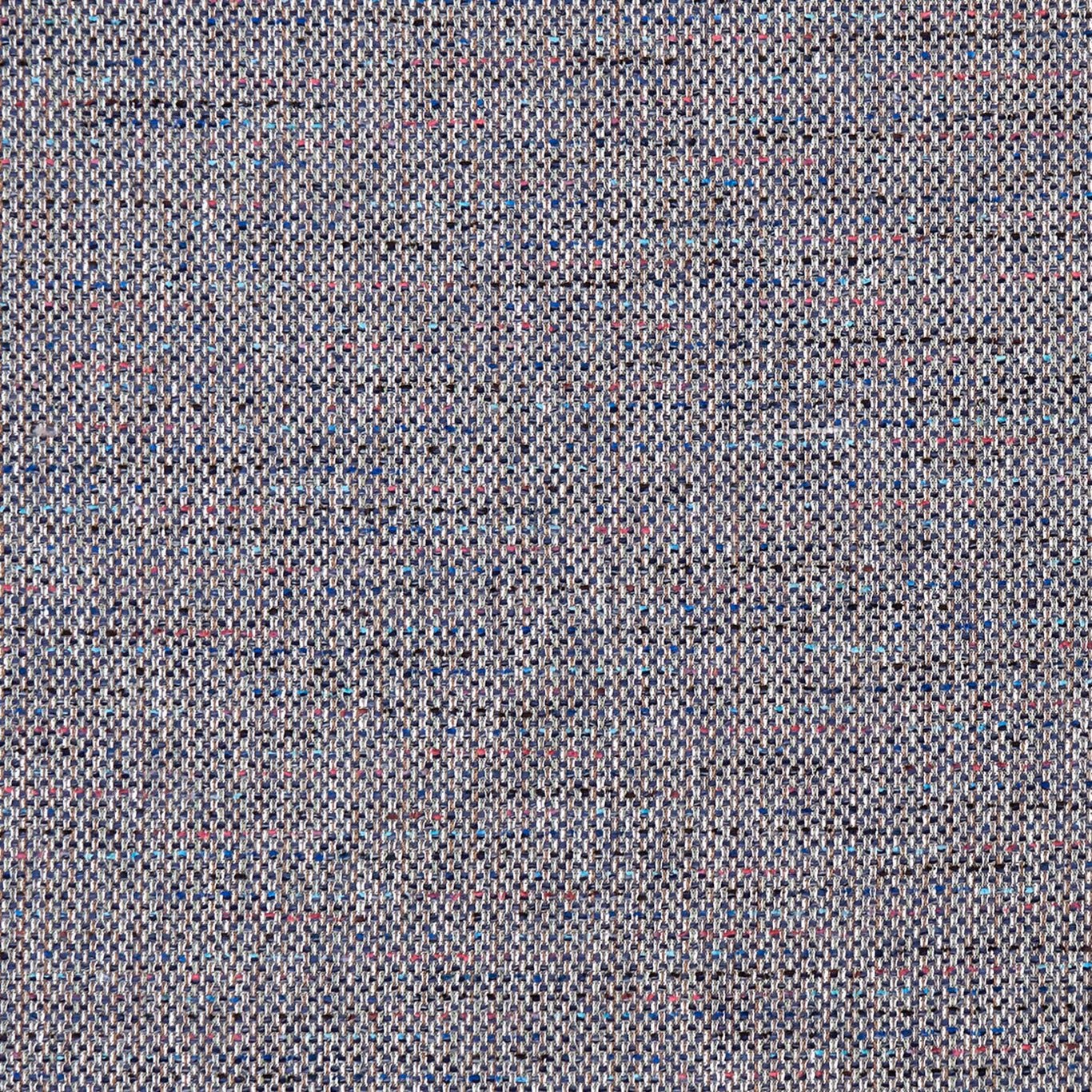 Cool grey woven upholstery textile with tiny blue and pink flecks