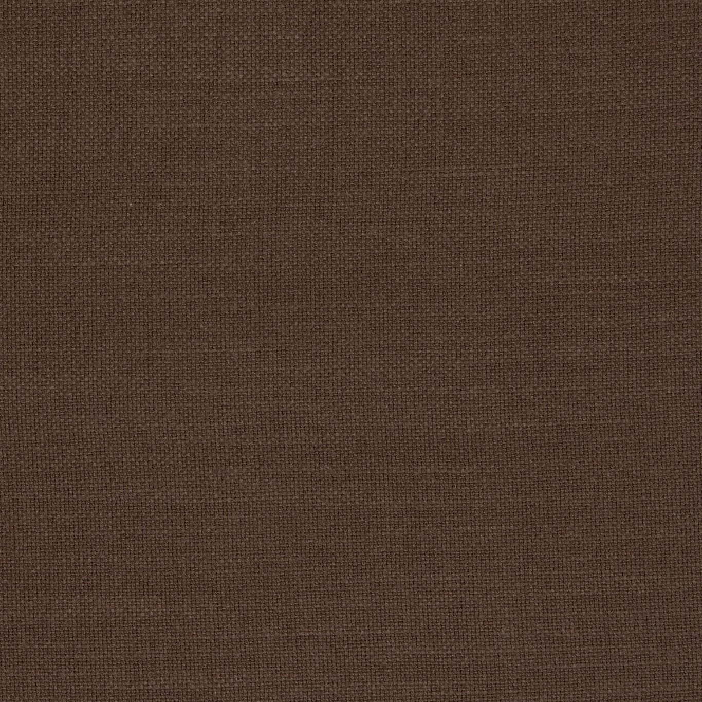 Close-up of deep cocoa-brown plain weave with fine, tightly crossed textile texture
