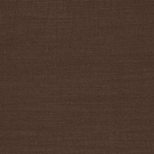 Close-up of deep cocoa-brown plain weave with fine, tightly crossed textile texture