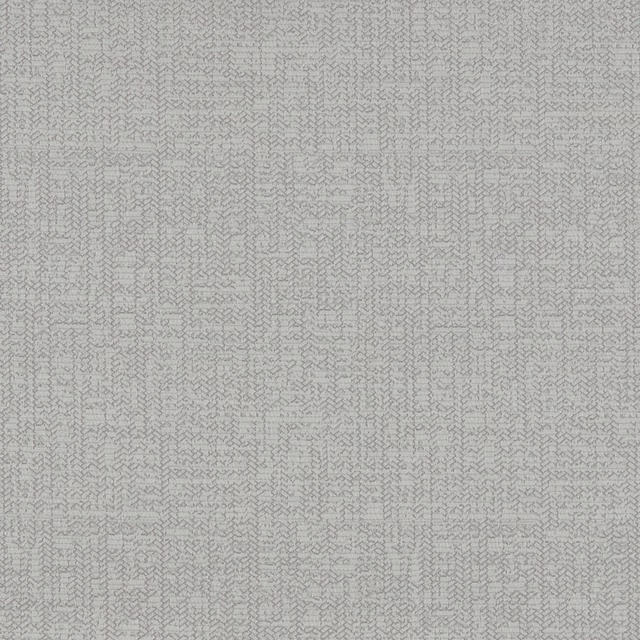 Cool silver-grey woven textile with a fine tonal zigzag pattern