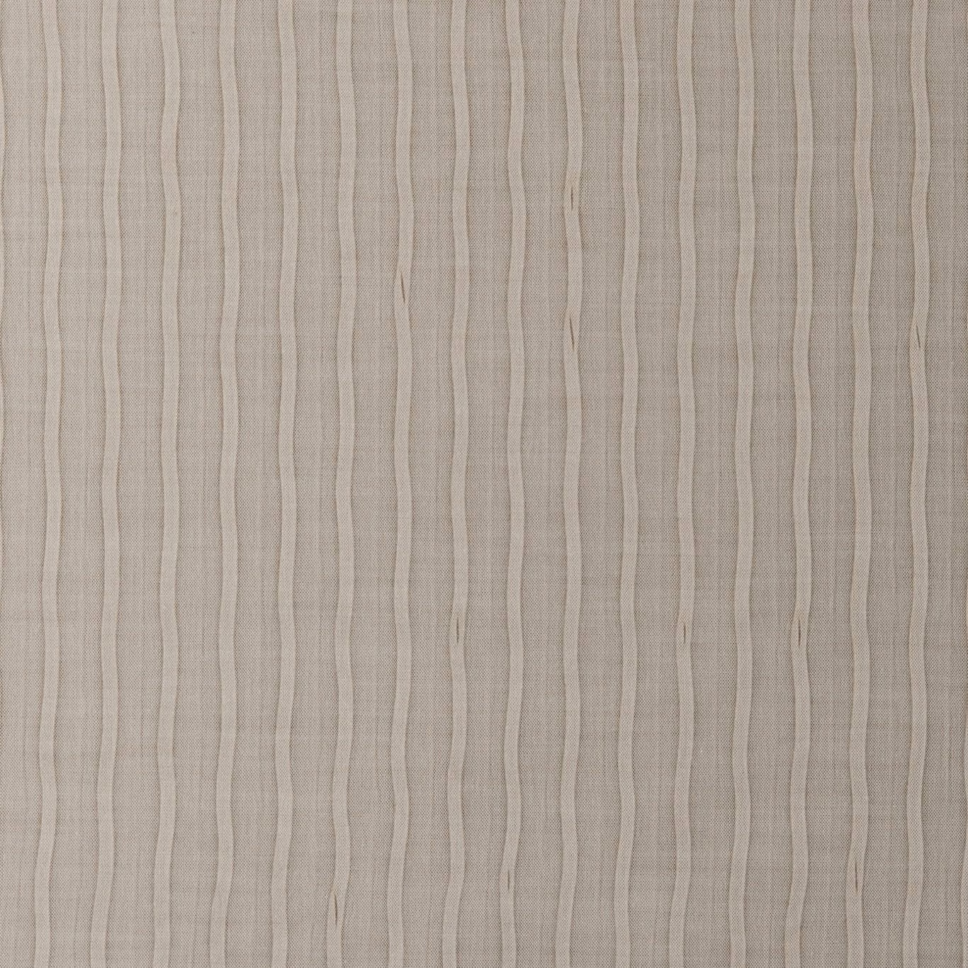 Soft grey taupe sheer with gently wavering vertical lines and subtle woven texture