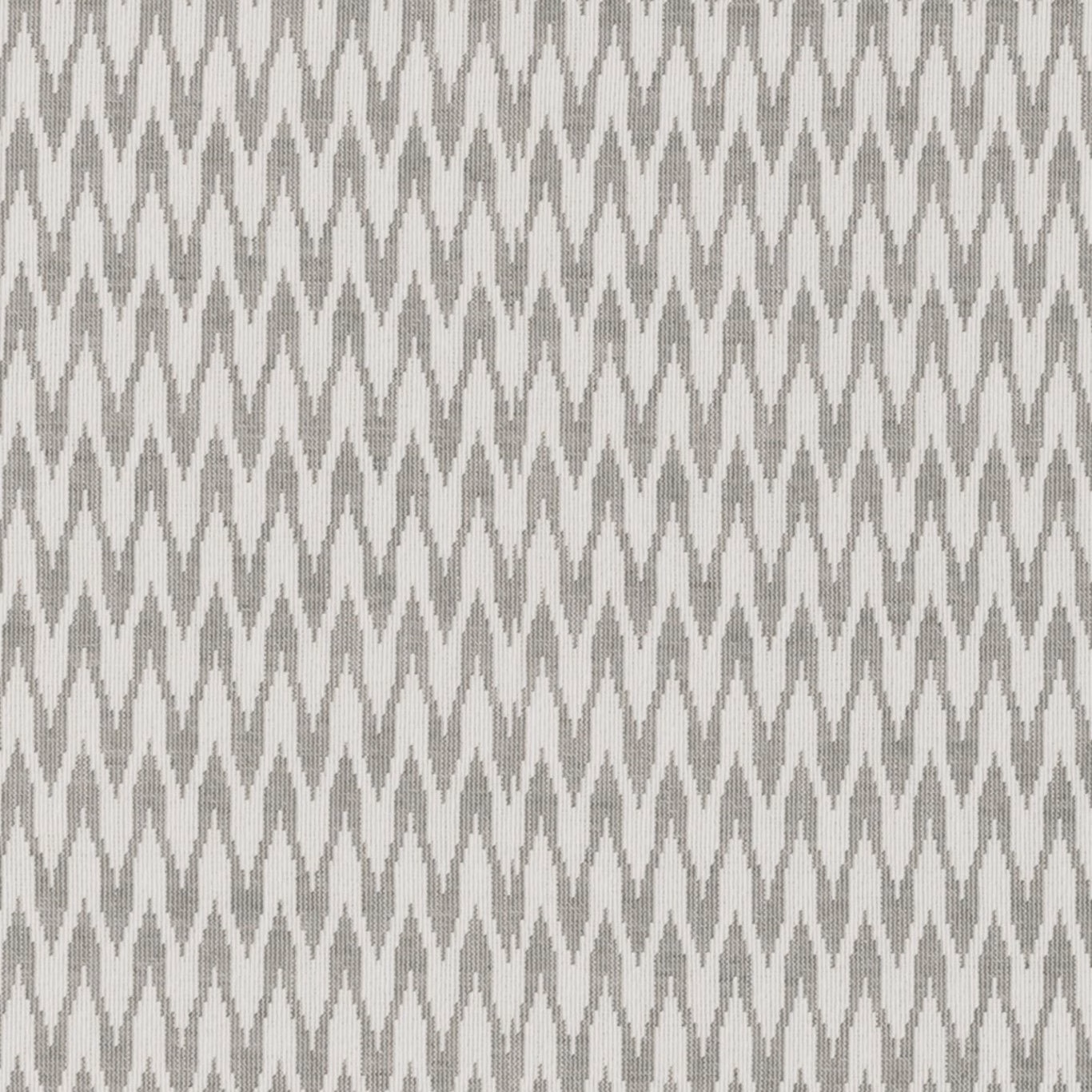 Cool silver-grey and ivory woven fabric with a small repeating diamond pattern