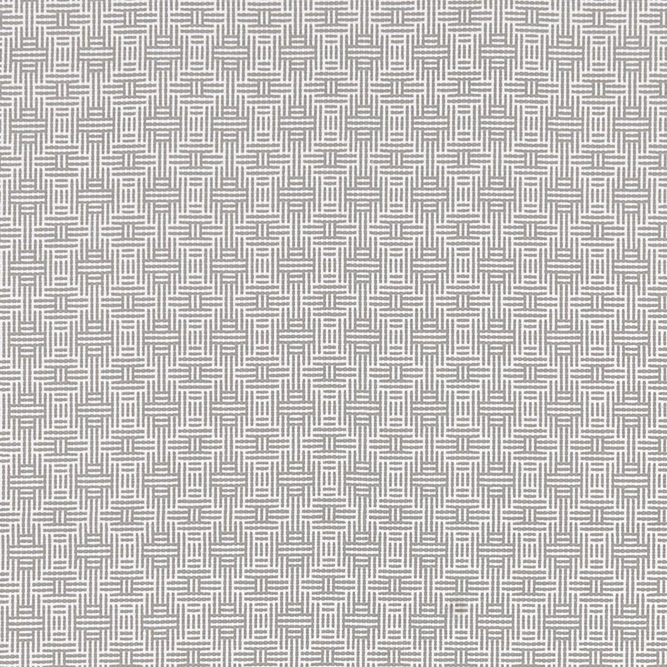 Cool silver-grey fabric with a dense interlocking geometric weave and subtle texture