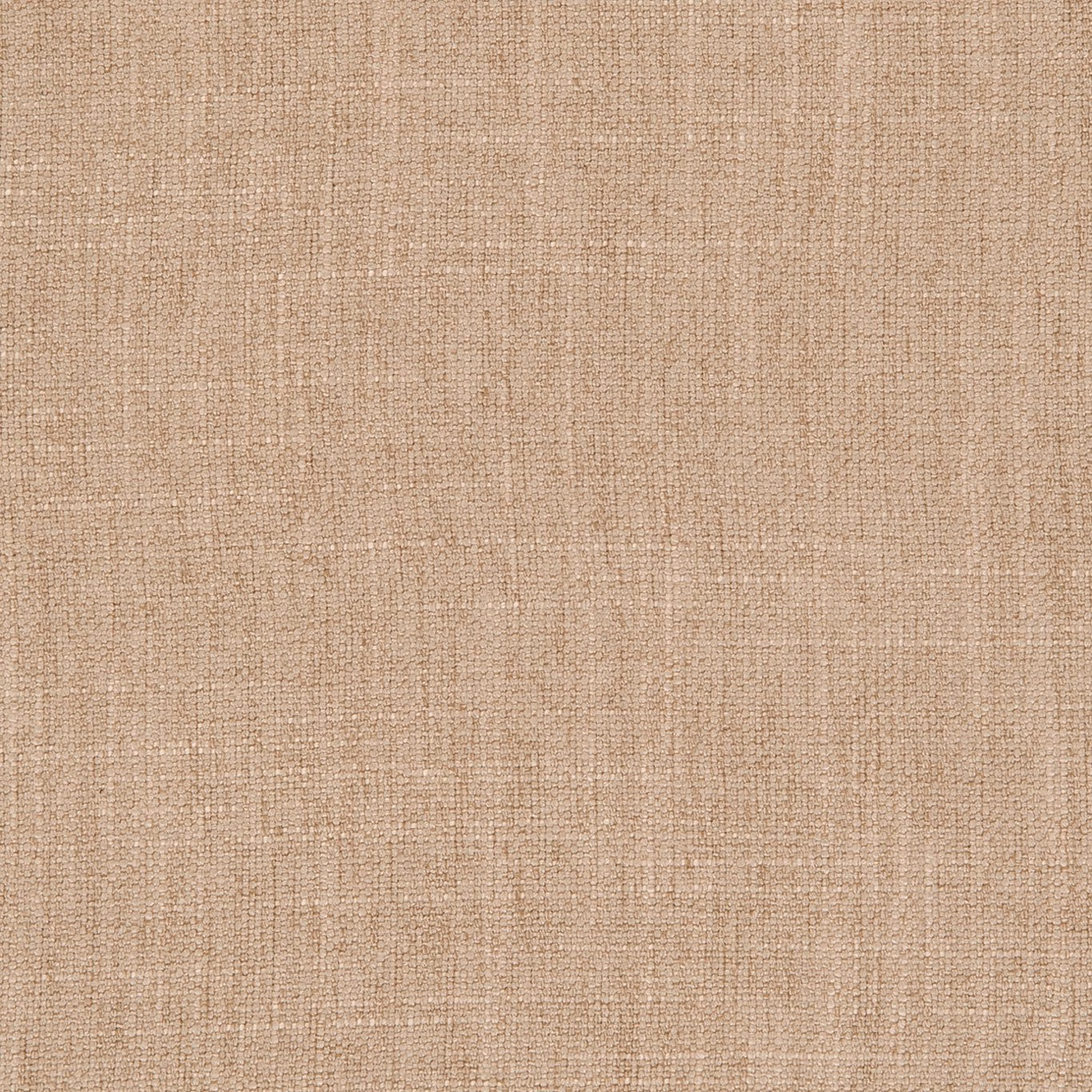 Close-up of warm sand-beige plain weave with fine tonal and slub texture