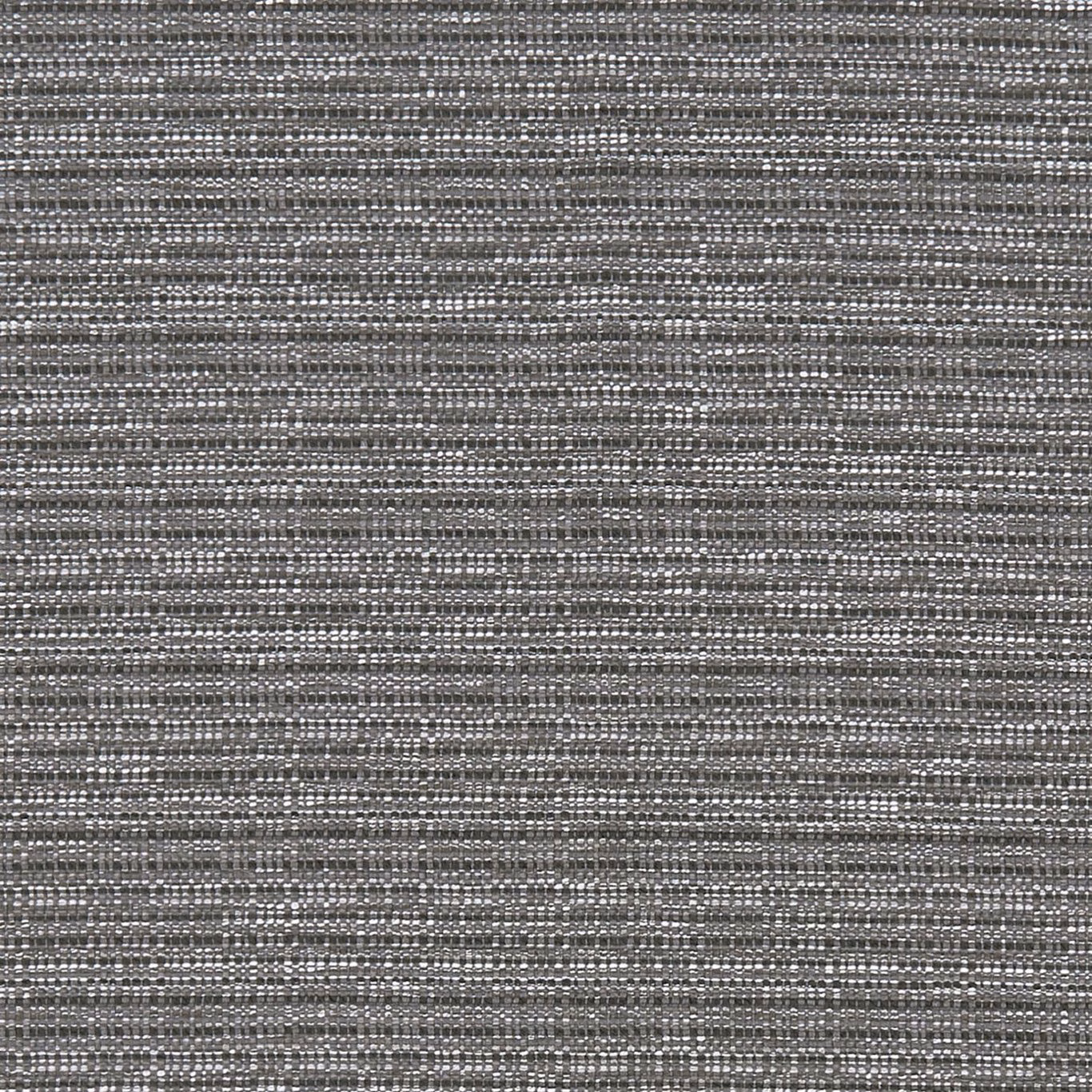 Charcoal grey woven swatch with fine horizontal slubs and subtly flecked texture