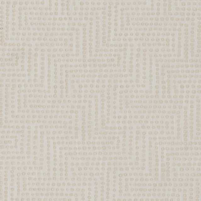 Pale ivory fabric with a fine dotted geometric grid and softly textured woven surface