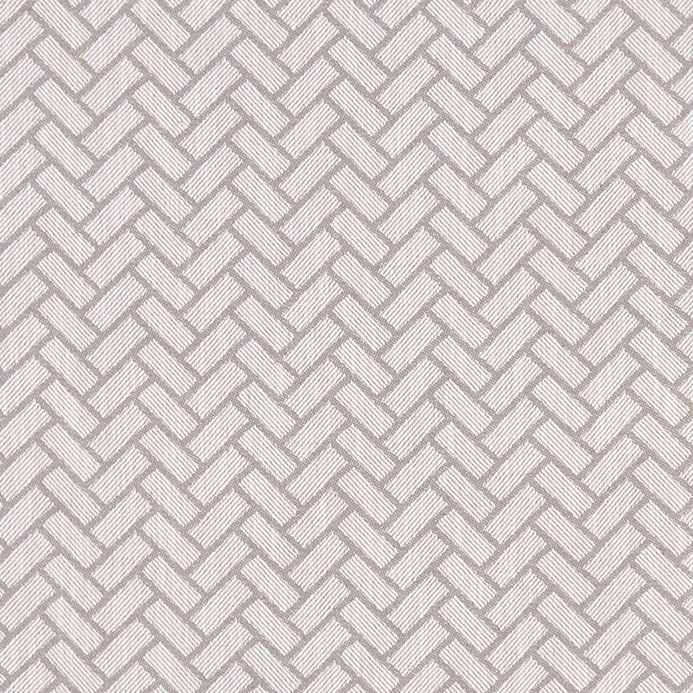 Cool silver-grey woven fabric with a fine interlocking chevron texture