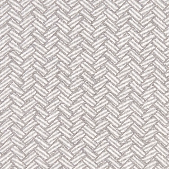 Cool silver-grey woven fabric with a fine interlocking chevron texture