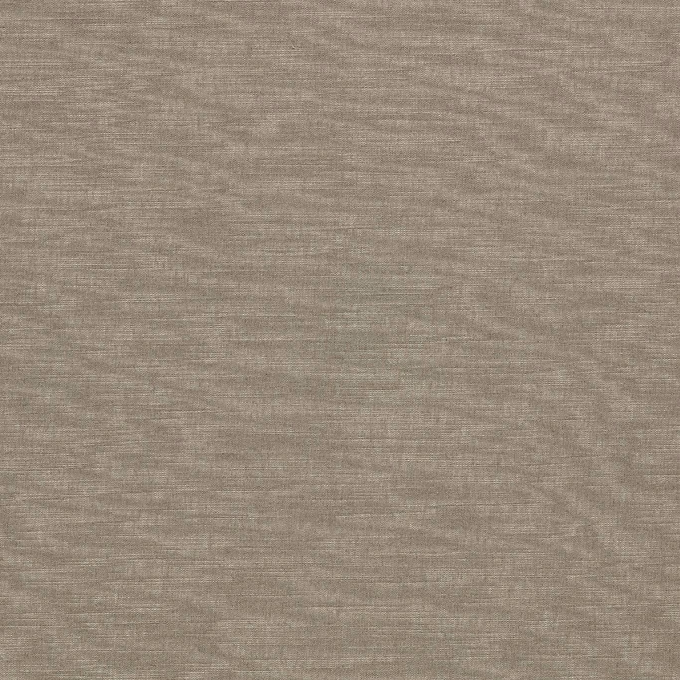 Close-up of soft ash-taupe plain weave with fine crosshatched texture
