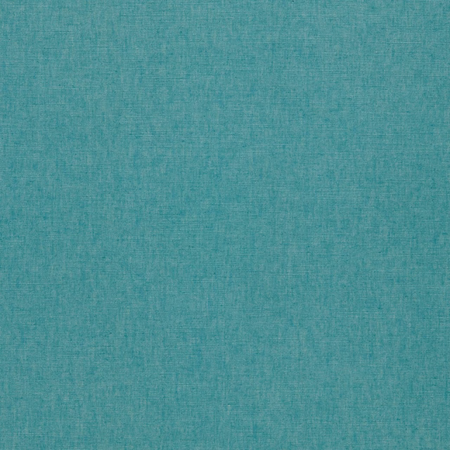 Cool azure-teal plain weave with fine crosshatch texture and softly varied surface