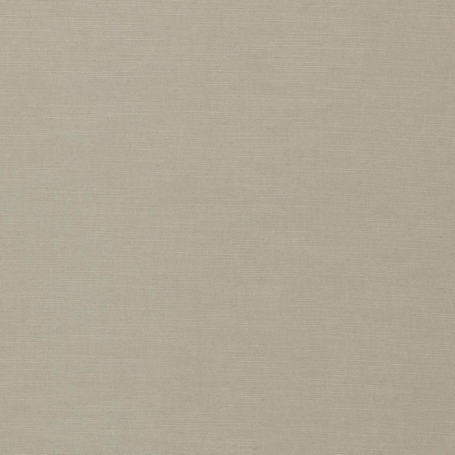 Close-up of warm dove-grey plain weave with fine horizontal texture