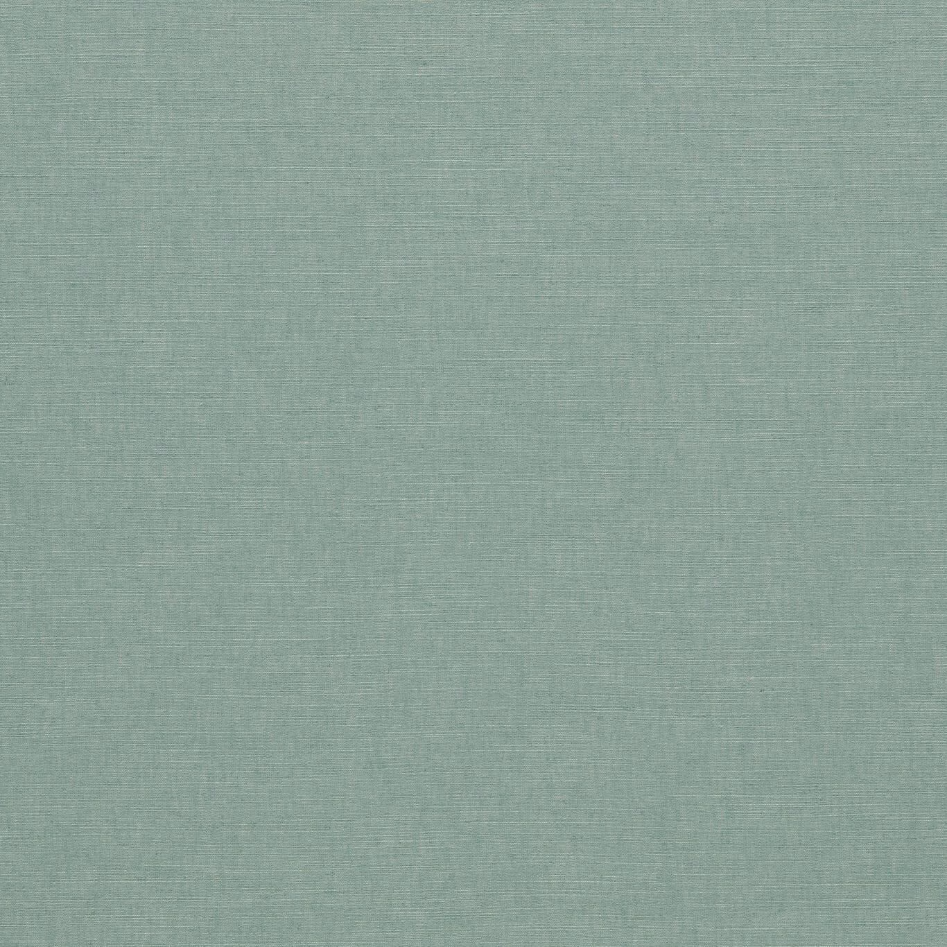 Close-up of muted mineral blue-green fabric with a fine, even woven texture