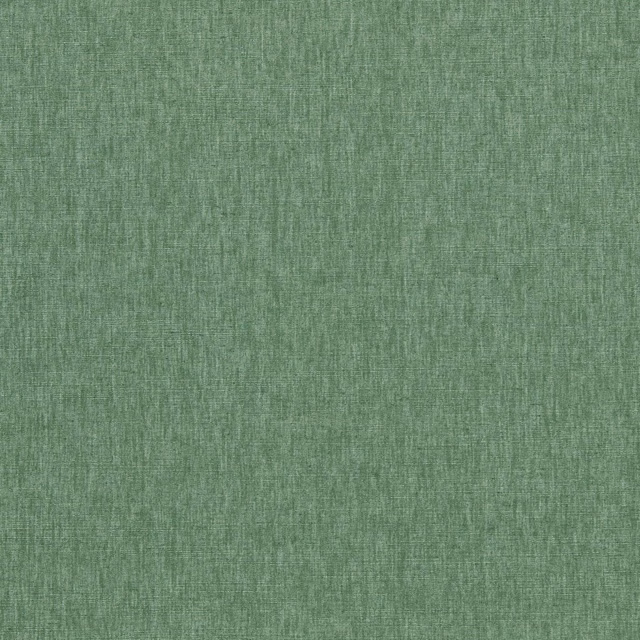 Close-up of softly mottled sage green woven fabric with fine vertical texture