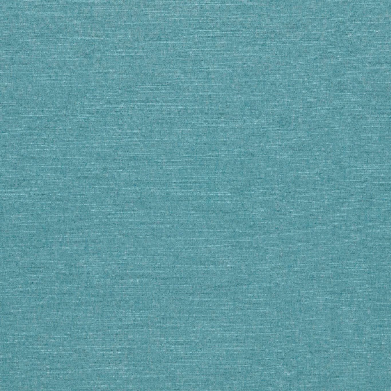 Close-up of muted seaglass teal fabric with a fine, even woven texture