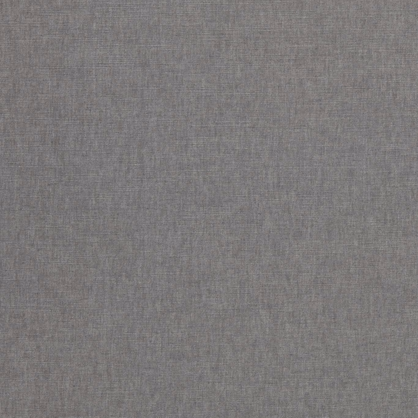 Close-up of softly mottled storm-grey woven fabric with fine charcoal texture