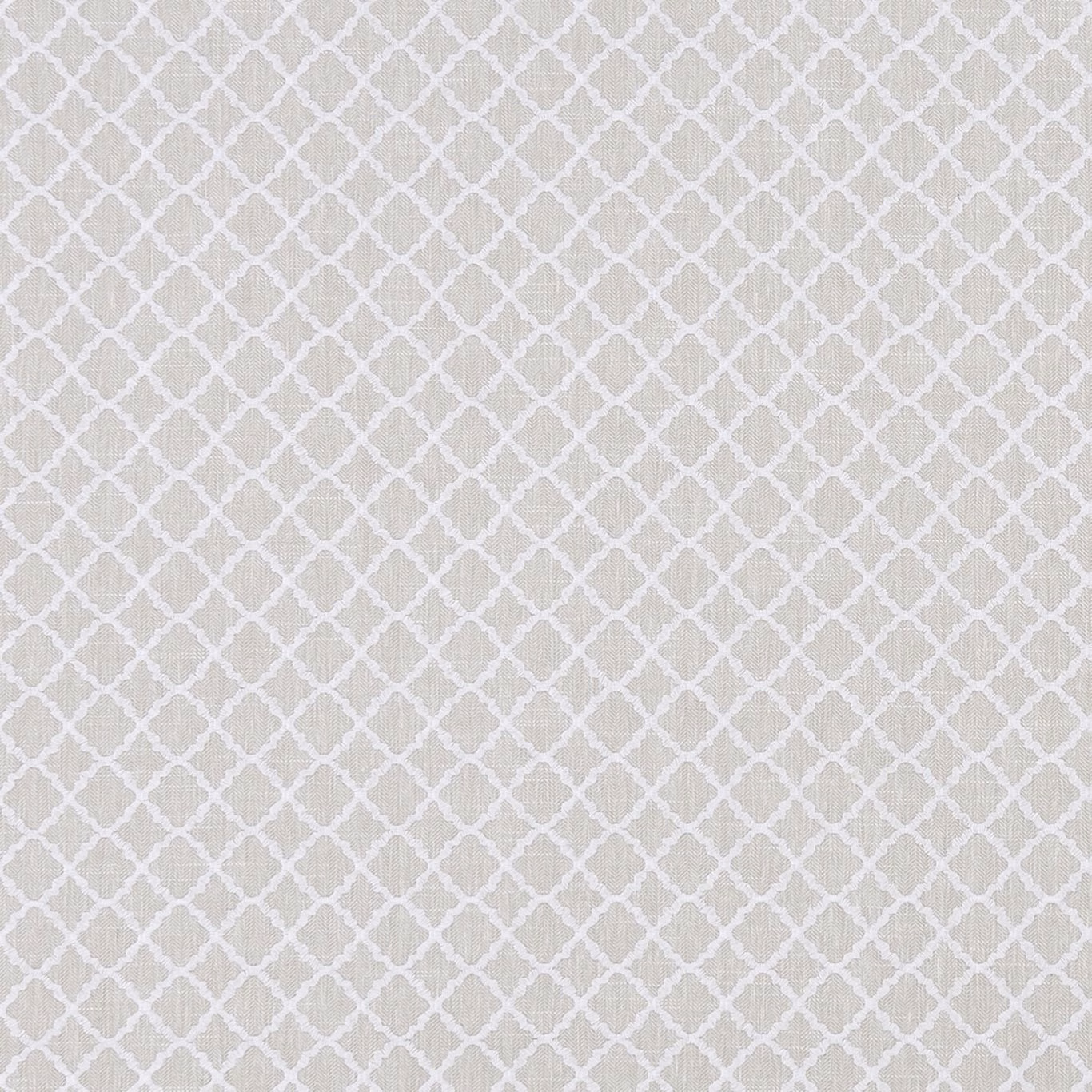 Soft ivory and greige woven lattice with a subtly tactile surface