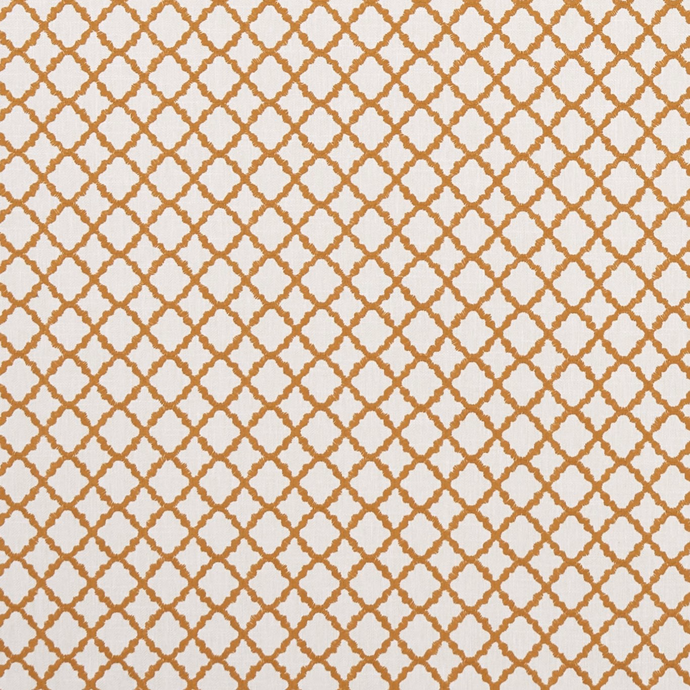 Warm spice trellis woven over an ivory ground in Ariyana Spice fabric