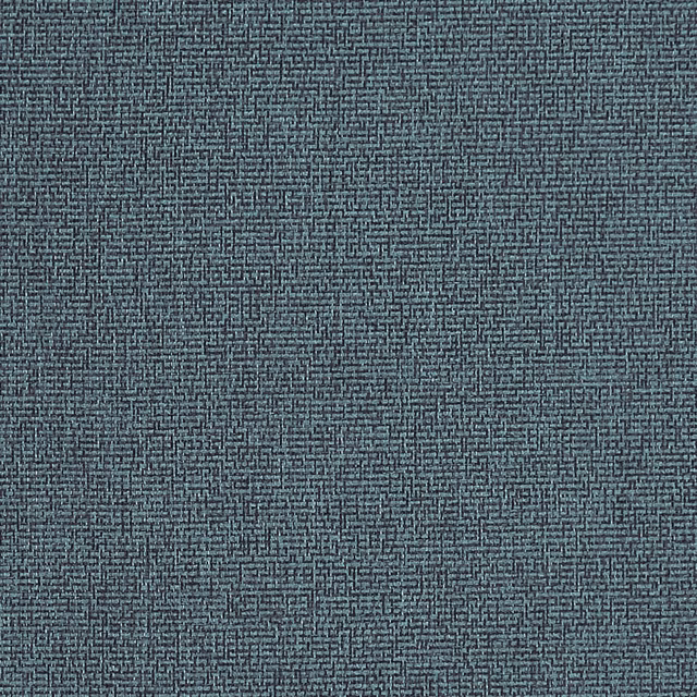 Close-up of deep peacock teal fabric with a fine, dark crosshatched woven texture