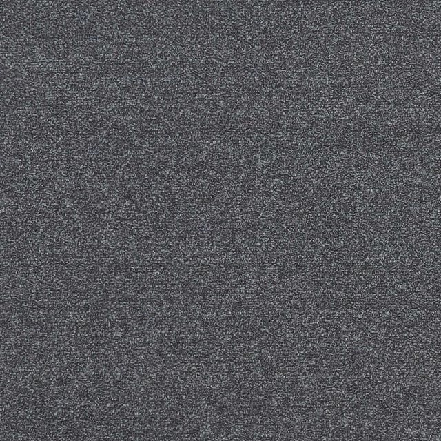 Close-up of deep graphite grey fabric with a fine, peppered woven texture