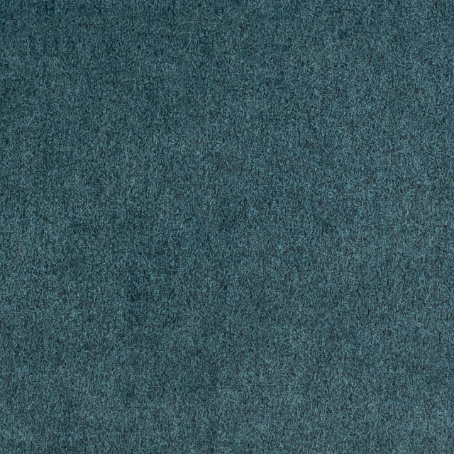 Close-up of deep blue teal fabric with a finely mottled, softly textured surface