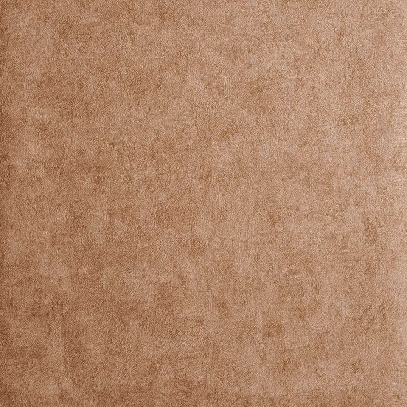Mottled copper-brown wallpaper with softly brushed, tactile tonal texture