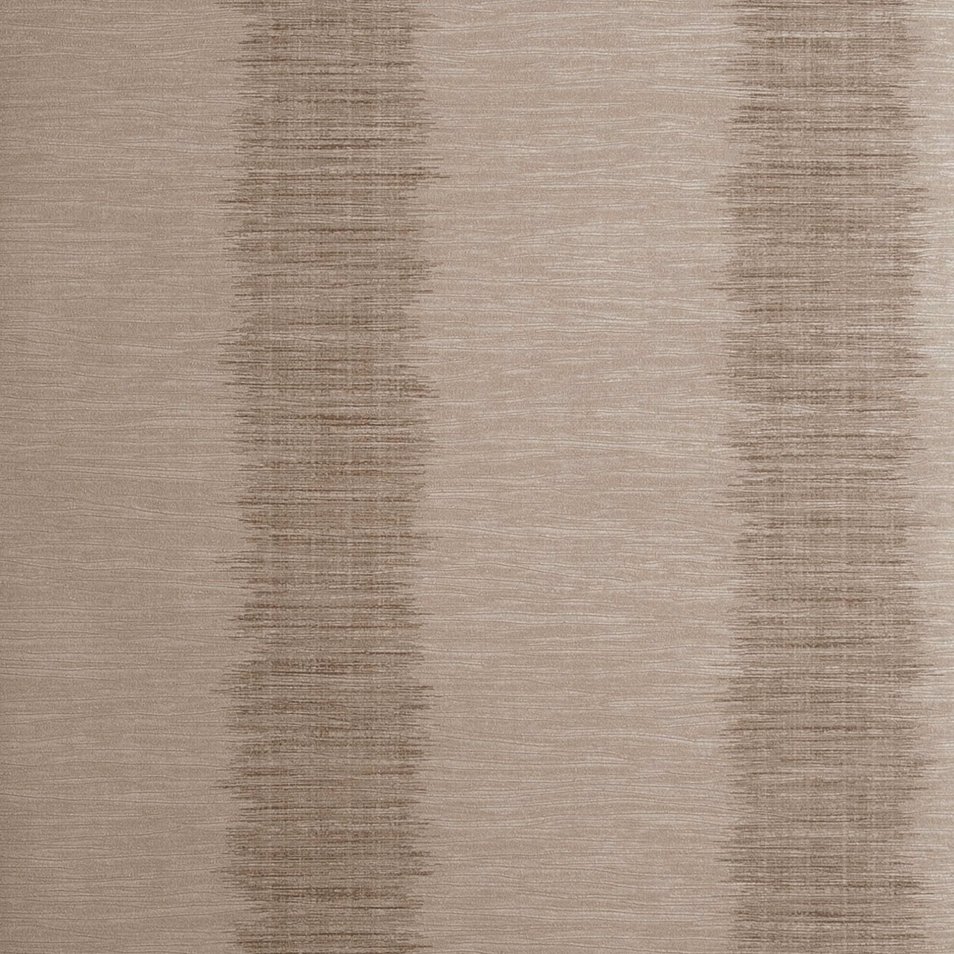 Mushroom taupe wallpaper with vertical shadow bands and fine horizontal striations