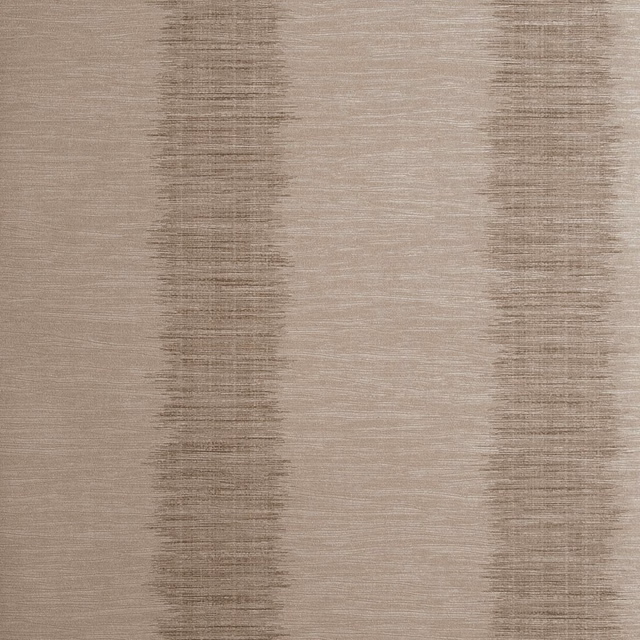 Mushroom taupe wallpaper with vertical shadow bands and fine horizontal striations