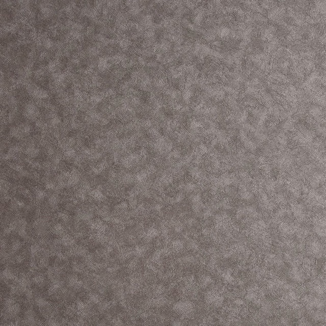 Close-up of cool gunmetal grey wallpaper with a subtle hexagonal woven texture