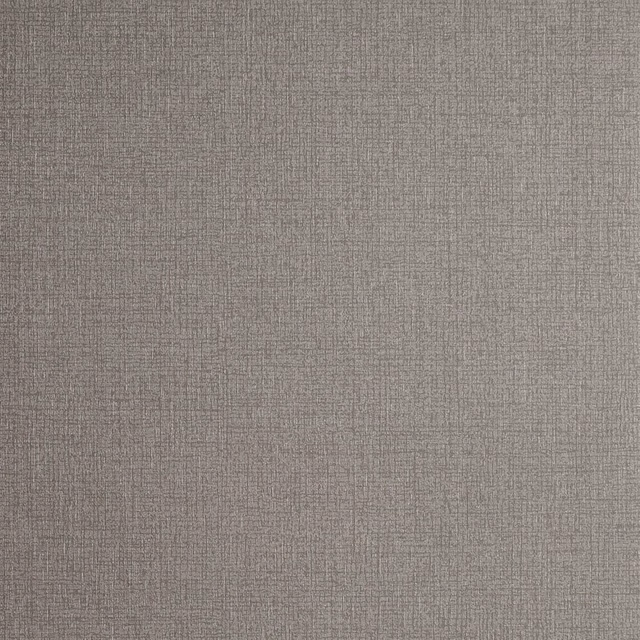 Muted pewter-grey wallpaper with a fine, softly crosshatched woven-look texture