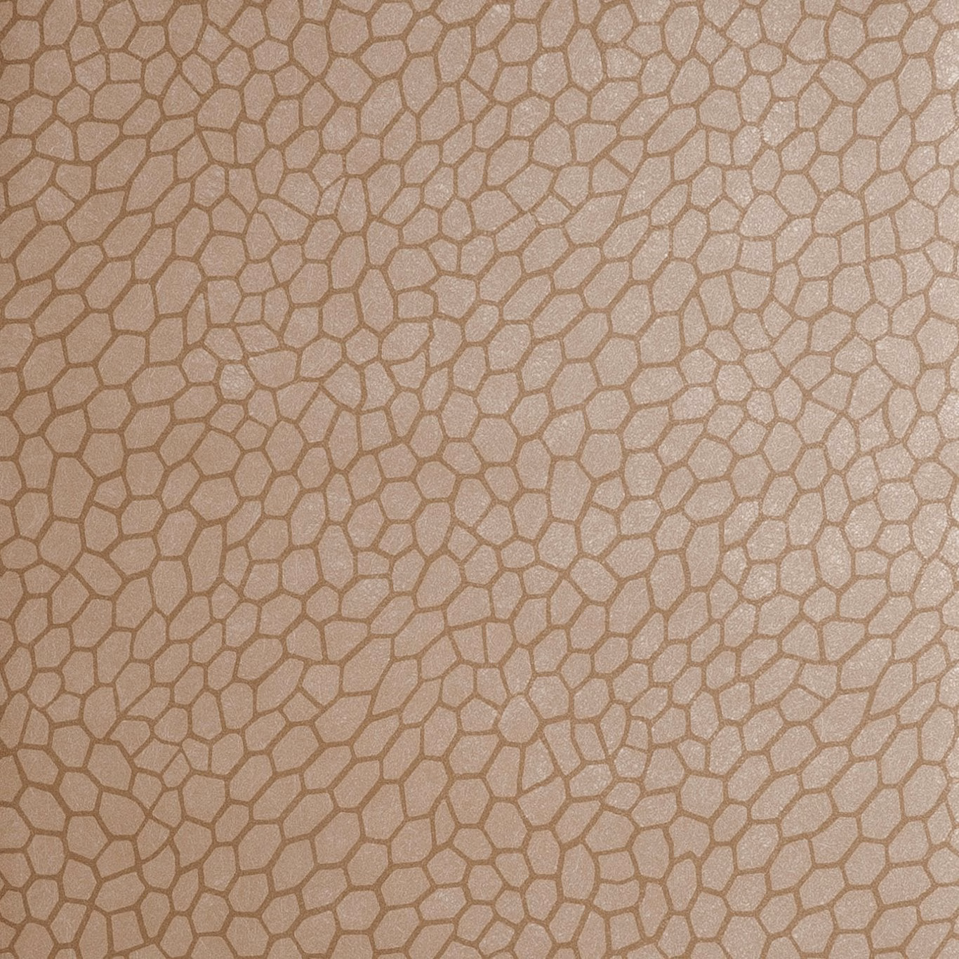 Warm antique taupe wallpaper with an irregular outlined cellular pattern