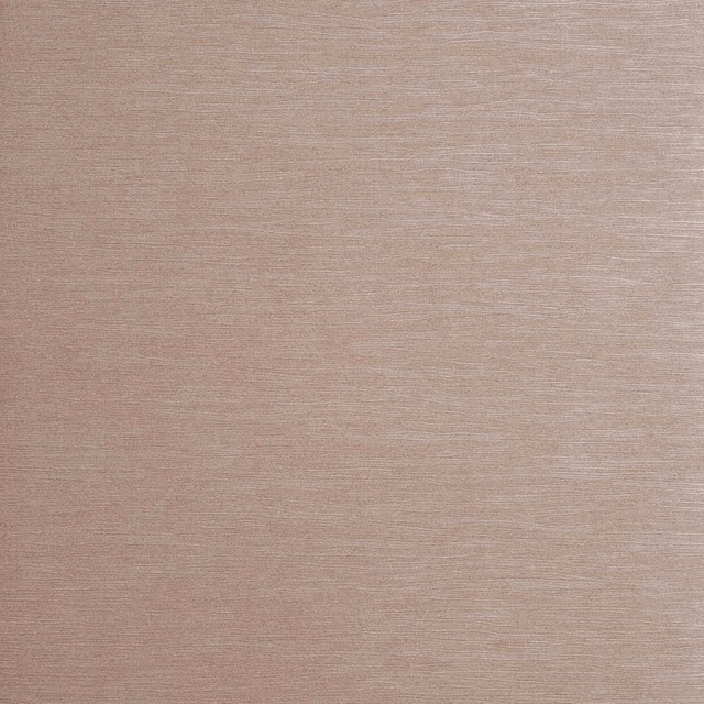 Warm taupe-blush wallpaper with fine horizontal striations and a softly mottled surface