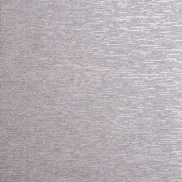 Cool silver-grey wallpaper with fine horizontal striations and subtle reflective sheen