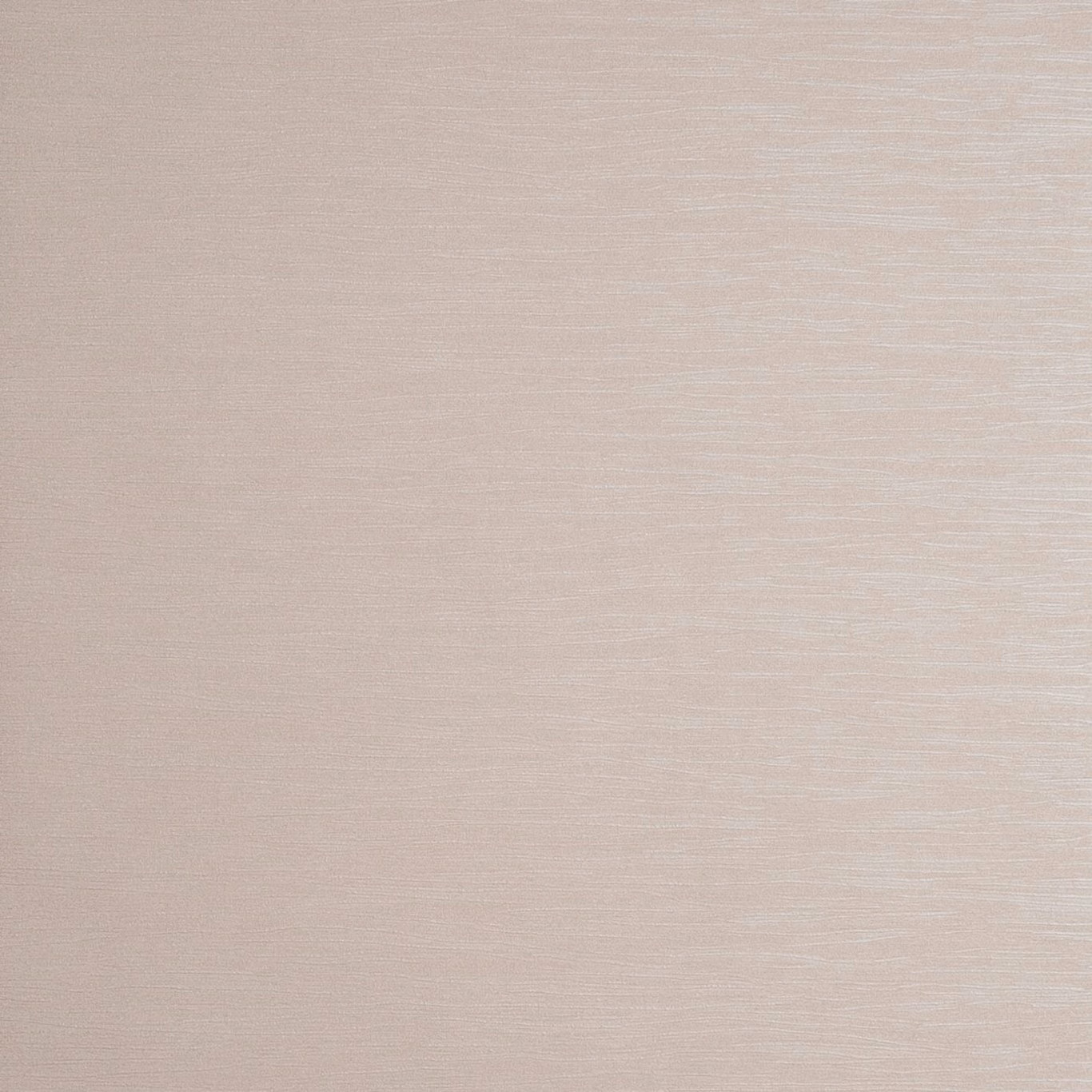 Pale blush-beige wallpaper with fine horizontal striations and softly reflective texture