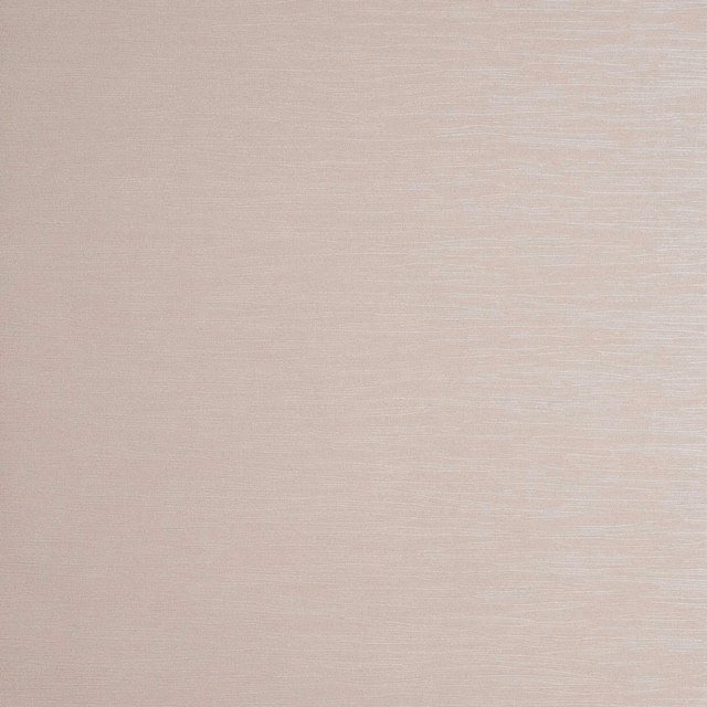 Pale blush-beige wallpaper with fine horizontal striations and softly reflective texture